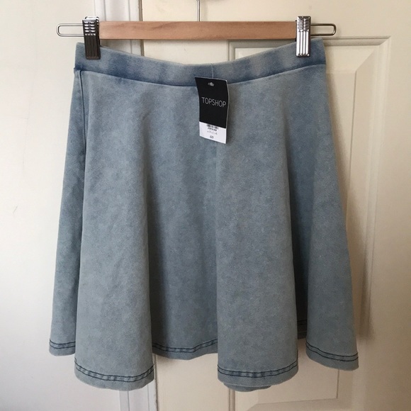 Light washed TOPSHOP circle skirt - Picture 1 of 2